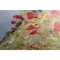 CANVAS PRINT PAINTED POPPIES IN A MEADOW - PICTURES FLOWERS - PICTURES