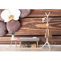 WALL MURAL WELLNESS STONES ON WOOD - WALLPAPERS FENG SHUI - WALLPAPERS