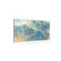 CANVAS PRINT BLUE DANDELION IN WATERCOLOR DESIGN - PICTURES FLOWERS - PICTURES