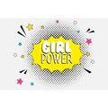 WALLPAPER WITH POP ART INSCRIPTION - GIRL POWER - POP ART WALLPAPERS - WALLPAPERS