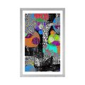POSTER WITH MOUNT ABSTRACT COMPOSITION - POP ART - POSTERS