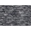 WALL MURAL GRAPHITE STONE WALL - WALLPAPERS WITH IMITATION OF BRICK, STONE AND CONCRETE - WALLPAPERS