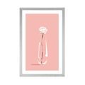 POSTER WITH MOUNT MINIMALIST FLOWER - VASES - POSTERS