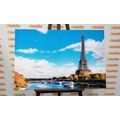 CANVAS PRINT BEAUTIFUL PANORAMA OF PARIS - PICTURES OF CITIES - PICTURES