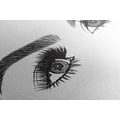 CANVAS PRINT MINIMALISTIC FEMALE EYES - PICTURES OF PEOPLE - PICTURES