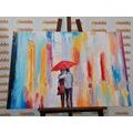 CANVAS PRINT WALK IN THE RAIN - PICTURES LOVE - PICTURES