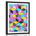 POSTER WITH MOUNT COLOR PATTERN - POP ART - POSTERS
