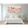 CANVAS PRINT OLD PINK TULIPS - PICTURES FLOWERS - PICTURES