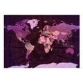 SAMOLEPILNA FOTOTAPETA - PURPLE WORLD MAP - TAPETE