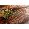 CANVAS PRINT GRILLED BEEF STEAK - PICTURES OF FOOD AND DRINKS - PICTURES