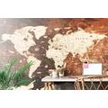 WALLPAPER MAP ON A WOODEN BACKGROUND - WALLPAPERS MAPS - WALLPAPERS