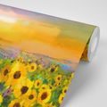 WALLPAPER SUNFLOWER FIELD - WALLPAPERS WITH IMITATION OF PAINTINGS - WALLPAPERS