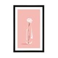POSTER WITH MOUNT MINIMALIST FLOWER - VASES - POSTERS
