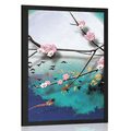 POSTER TREE BRANCHES UNDER THE FULL MOON - FLOWERS - POSTERS
