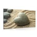 CANVAS PRINT STONE HEART - PICTURES FENG SHUI - PICTURES