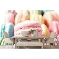 WALL MURAL COLORFUL MACARONS - WALLPAPERS FOOD AND DRINKS - WALLPAPERS