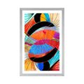 POSTER WITH MOUNT COLORFUL ABSTRACTION - ABSTRACT AND PATTERNED - POSTERS