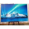 CANVAS PRINT ARCTIC POLAR LIGHTS - PICTURES OF NATURE AND LANDSCAPE - PICTURES