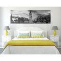 CANVAS PRINT LONDON BIG BEN IN BLACK AND WHITE - BLACK AND WHITE PICTURES - PICTURES