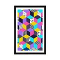 POSTER WITH MOUNT COLOR PATTERN - POP ART - POSTERS