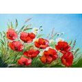 SELF ADHESIVE WALLPAPER RED POPPIES ON THE FIELD - SELF-ADHESIVE WALLPAPERS - WALLPAPERS
