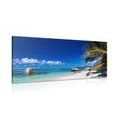 CANVAS PRINT ANSE SOURCE BEACH - PICTURES OF NATURE AND LANDSCAPE - PICTURES