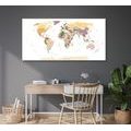 DECORATIVE PINBOARD MAP WITH NAMES - PICTURES ON CORK - PICTURES