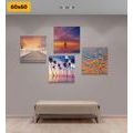 CANVAS PRINT SET SEASCAPE IN BEAUTIFUL COLORS - SET OF PICTURES - PICTURES