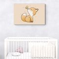 CANVAS PRINT CURIOUS FOX - CHILDRENS PICTURES - PICTURES