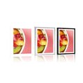 POSTER WITH MOUNT SUMMER FRUIT SALAD - WITH A KITCHEN MOTIF - POSTERS