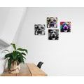 CANVAS PRINT SET DOGS IN POP ART DESIGN - SET OF PICTURES - PICTURES