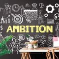 SAMOLEPÍCÍ TAPETA MOTIVAČNÍ TABULE - AMBITION - SAMOLEPÍCÍ TAPETY - TAPETY