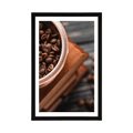 POSTER WITH MOUNT VINTAGE COFFEE GRINDER - WITH A KITCHEN MOTIF - POSTERS