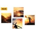 CANVAS PRINT SET HARMONY OF THE HEAVENLY KINGDOM - SET OF PICTURES - PICTURES