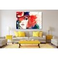 CANVAS PRINT ABSTRACT PORTRAIT OF A WOMAN - PICTURES OF WOMEN - PICTURES