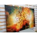 CANVAS PRINT TREE OF LIFE WITH SPACE ABSTRACTION - PICTURES FENG SHUI - PICTURES