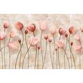 WALLPAPER OLD PINK TULIPS - ABSTRACT WALLPAPERS - WALLPAPERS