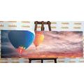 CANVAS PRINT HOT AIR BALLOON FLIGHT OVER THE MOUNTAINS - STILL LIFE PICTURES - PICTURES