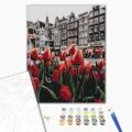 PAINT BY NUMBERS TULIPS IN AMSTERDAM - CITIES - PAINTING BY NUMBERS