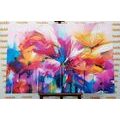 CANVAS PRINT ABSTRACT COLORFUL FLOWERS - ABSTRACT PICTURES - PICTURES