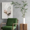 CANVAS PRINT MINIMALIST LEAVES - PICTURES OF TREES AND LEAVES - PICTURES
