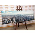 CANVAS PRINT VIEW OF THE CHARMING CENTER OF NEW YORK CITY - PICTURES OF CITIES - PICTURES