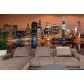 WALL MURAL REFLECTION OF MANHATTAN IN THE WATER - WALLPAPERS CITIES - WALLPAPERS