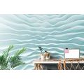 SELF ADHESIVE WALLPAPER WITH AN ORIGAMI THEME IN TURQUOISE COLOR - SELF-ADHESIVE WALLPAPERS - WALLPAPERS