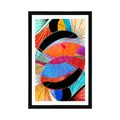 POSTER WITH MOUNT COLORFUL ABSTRACTION - ABSTRACT AND PATTERNED - POSTERS