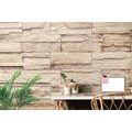 WALL MURAL BEIGE CHARMING STONE - WALLPAPERS WITH IMITATION OF BRICK, STONE AND CONCRETE - WALLPAPERS