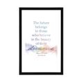 POSTER WITH MOUNT AND A MOTIVATIONAL QUOTE - ELEANOR ROOSEVELT - MOTIFS FROM OUR WORKSHOP - POSTERS