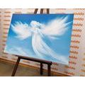 CANVAS PRINT IMAGE OF AN ANGEL IN THE CLOUDS - PICTURES OF ANGELS - PICTURES
