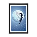 POSTER WITH MOUNT FAIRY IN THE MOONLIGHT - FAIRYTALE CREATURES - POSTERS