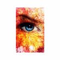 POSTER BLUE EYES WITH ABSTRACT ELEMENTS - PEOPLE - POSTERS